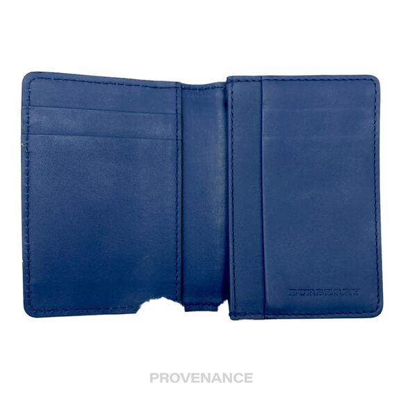 🔴 Burberry Pocket Organizer Wallet - Blue with Nova Check - Picture 6 of 8